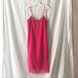 Hot Pink Layered Dress from ASOS / 6